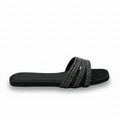 Sandalique FT10010 Black3 Crystal Wave Flats