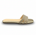 Sandalique FT10010 Gold2 Crystal Wave Flats