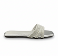 Sandalique FT10010 Silver2 Crystal Wave Flats