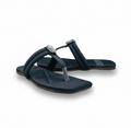 Sandalique FT10033 Black Crystal Accent Flats