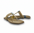 Sandalique FT10033 mehandi Crystal Accent Flats