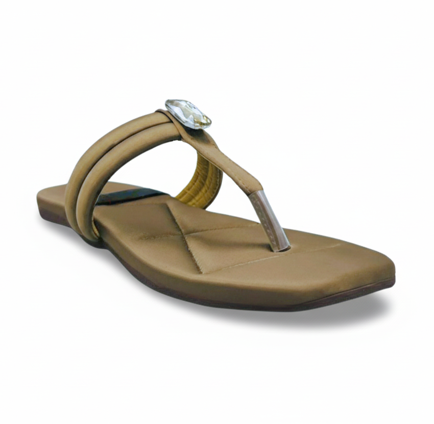 Sandalique_FT10033_mehandi_Crystal_Accent_Flats