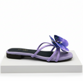 Sandalique FT10037 Purple Orchid Bloom Statement Flats