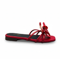 Sandalique FT10037 Red Orchid Bloom Statement Flats