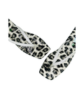 Sandalique FT10045 Tiger Printed Transparent Strap Flats