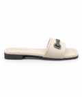 Sandalique FT10049 Beige Rose Accent Comfort Flats