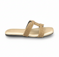Sandalique FT1006 Gold1 GleamKnot Flats