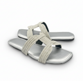 Sandalique FT1006 Silver1 GleamKnot Flats