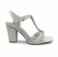 Sandalique HH10018SL2 Crystal T Buckled Strap Heels