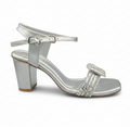 Sandalique HH10020SL2 Metallic Knot Block Heel