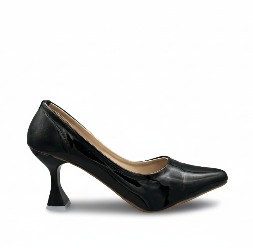 Sandalique HH10022 Nude Gloss Prism Heels