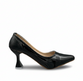 Sandalique HH10022 Black Gloss Prism Heels