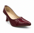 Sandalique HH10022 Maroon Gloss Prism Heels