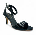 Sandalique HH10029 Black Metalic Pencil Heel