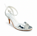 Sandalique HH10029 Silver Metalic Pencil Heel