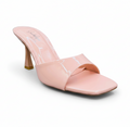 Sandalique HH10056 Pink Glossy Minimal Heel Slides