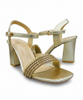 Sandalique HH10060 Gold metallic heel sandals