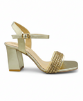 Sandalique HH10060 Gold metallic heel sandals