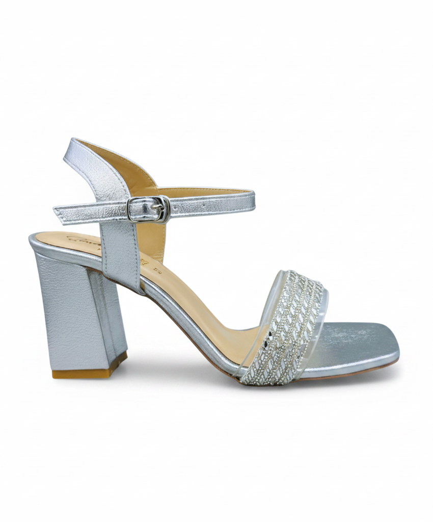 Sandalique HH10060 Gold metallic heel sandals