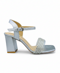 Sandalique HH10060 Silver metallic heel sandals