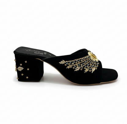 Sandalique MH10010BL2 Zarmina Square Heels