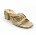 Sandalique MH10010GD Zarmina Square Heels