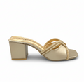 Sandalique MH1003GD2 Pearline Square Heel