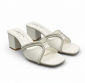 Sandalique MH1003WH1 Pearline Square Heel