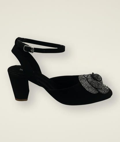 Scarlet Rose Block Heel - MH10033 - Sandalique Block Heel