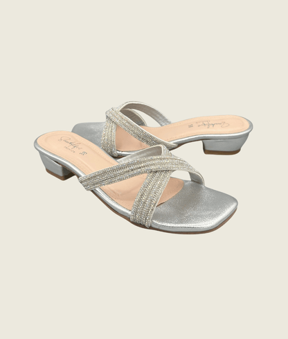 ShimmerCross Mid-Heel Sandals - SM10039