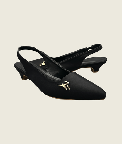 Signature Slingback Pointed  Low Heel - SM1002