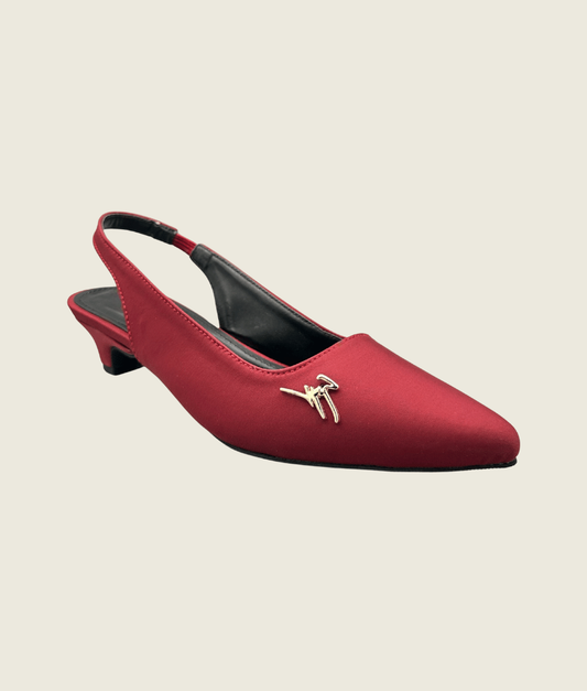 Signature Slingback Pointed  Low Heel - SM1002
