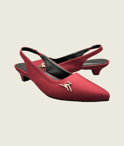 Signature Slingback Pointed  Low Heel - SM1002