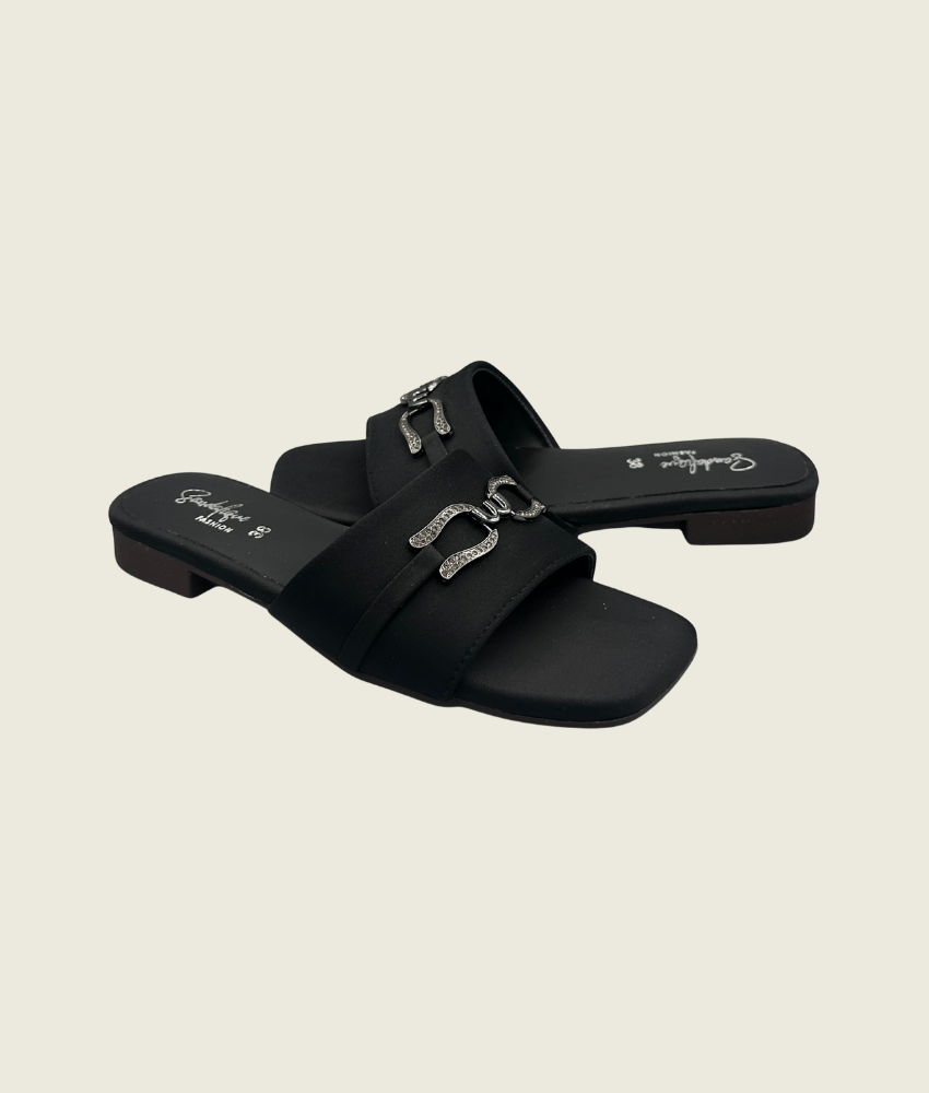 Urban Grace Buckle Flats - FT1003BL