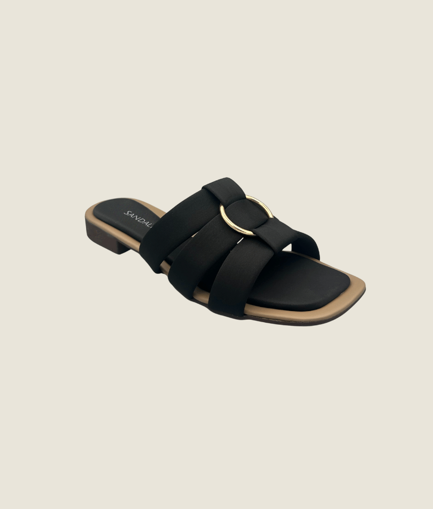 Buckle-Flat Slipper-sandalique FT10032