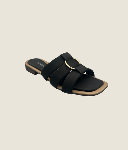 Buckle-Flat Slipper-sandalique FT10032