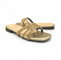 sandalique FT10019GD Five stripes flats