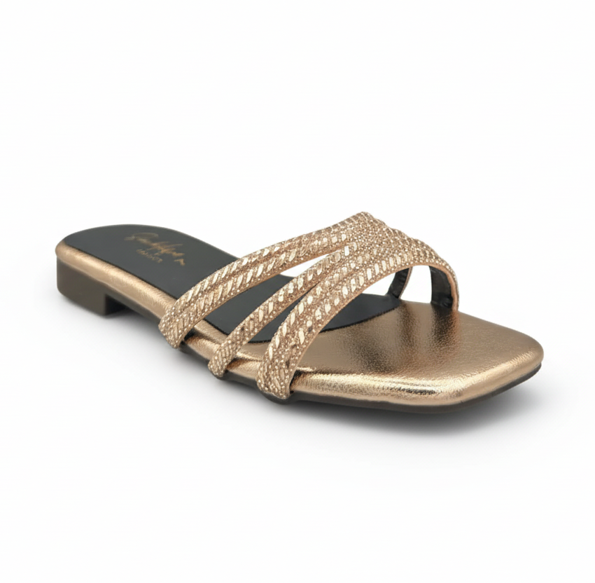 sandalique FT10019RG Five stripes flats.png