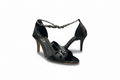 sandalique HH10028BL Chained Buckle Stiletto Heels